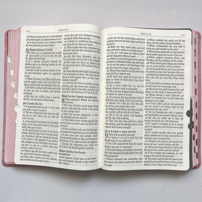 Flexibound Binding Custom Bible Printing 152x229mm With Leather PU cover