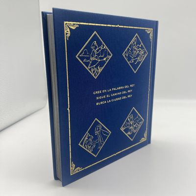 Cloth Cover Hardcover Art Book Printing With Foil Stamping Casebound