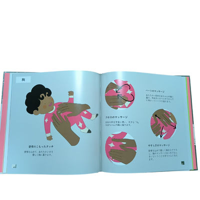 Glossy Lamination Baby Education books for Massage Guide