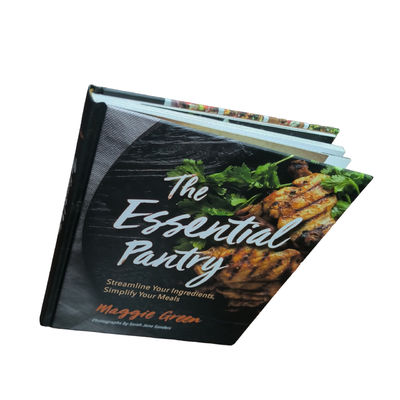 The Essential Pantry  CMYK Custom Cook Book Printing Smyth Sewn Hardcover 80gsm/100gsm/128gsm Glossy Art Paper