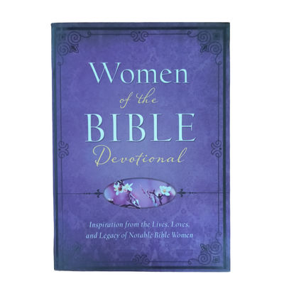 Women Of The Bible Devotional Custom CMYK Novel Book Printing With Matte Finish Custom Paperback Book Printing