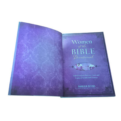 Women Of The Bible Devotional Custom CMYK Novel Book Printing With Matte Finish Custom Paperback Book Printing