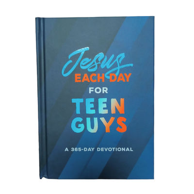 Jesus Each Day For Teen Guys  Offset Printing Christian Novel Fiction Book With Matte Laminated Case And Spot UV
