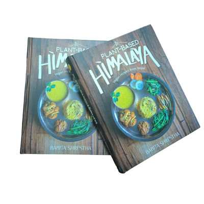Plant-Based Himalaya Professional Hardcover Cookbook Printing with Matte Laminated Cover and 4C/4C Glossy Pages