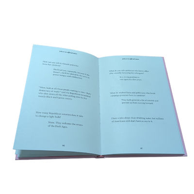 Matte Laminated Hardcover Novel Book Printing With Spot UV