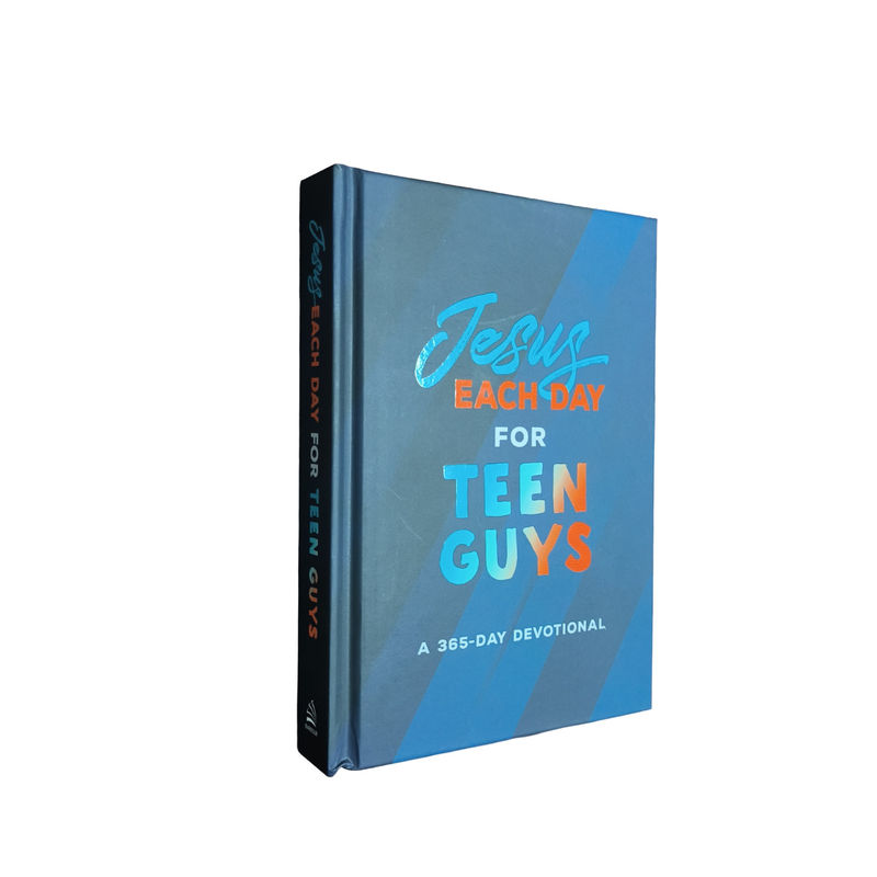 Jesus Each Day For Teen Guys  Offset Printing Christian Novel Fiction Book With Matte Laminated Case And Spot UV