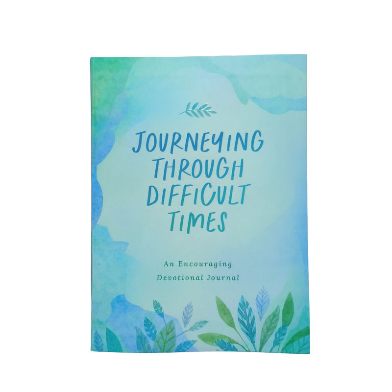 Journeying Through Difficult Times Softcover Christian Journal With Matte Lamination And Spot UV And 2c Pages
